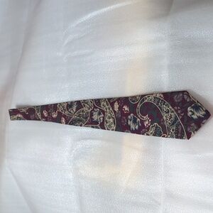 Vintage Envoy Tie Purple Gray Green Tan Blue Size 4" x 56"